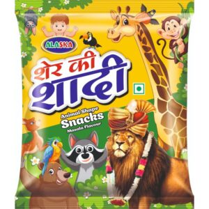 Alaska Sher Ki Shaadi Animal Shape Snacks – Masala Flavour